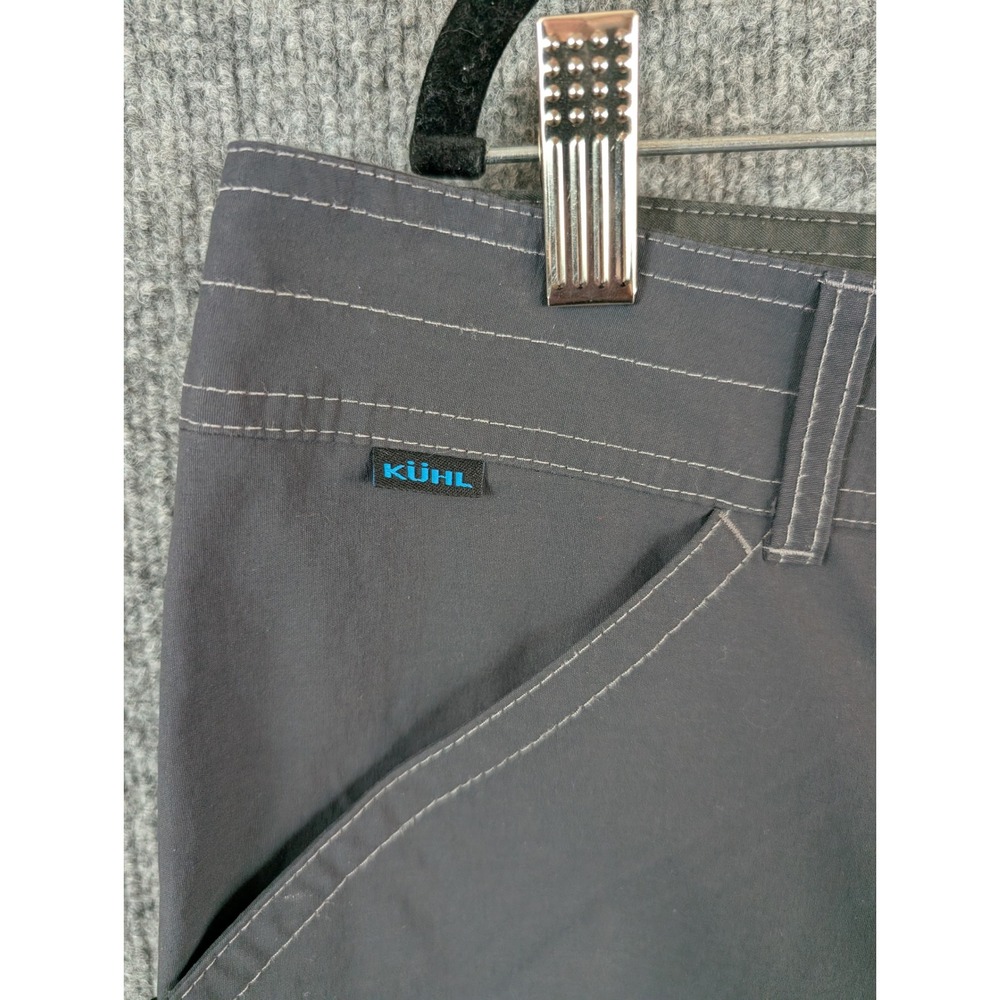 Kuhl Mens Charcoal Gray Nylon Blend Stretch Hiking Cargo Shorts Sz 35 - Picture 4 of 10